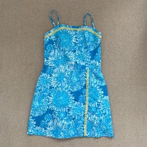 Lilly Pulitzer Romper Blue with yellow trim